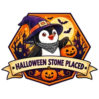 Halloween Stone Placed badge (locked)