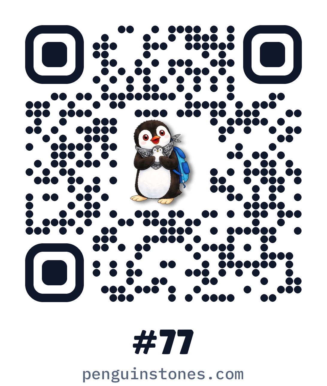 QR code of stone #77